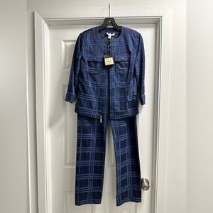 St. John Navy Blue Suit in size 2.